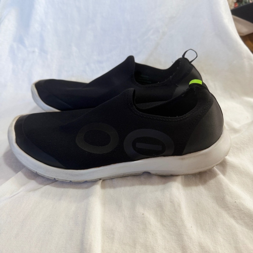 OOFOS OOmg Low Shoe Mens Size 12 Black Good Recovery Slip On Sneakers